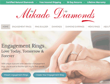 Tablet Screenshot of mikadodiamonds.com